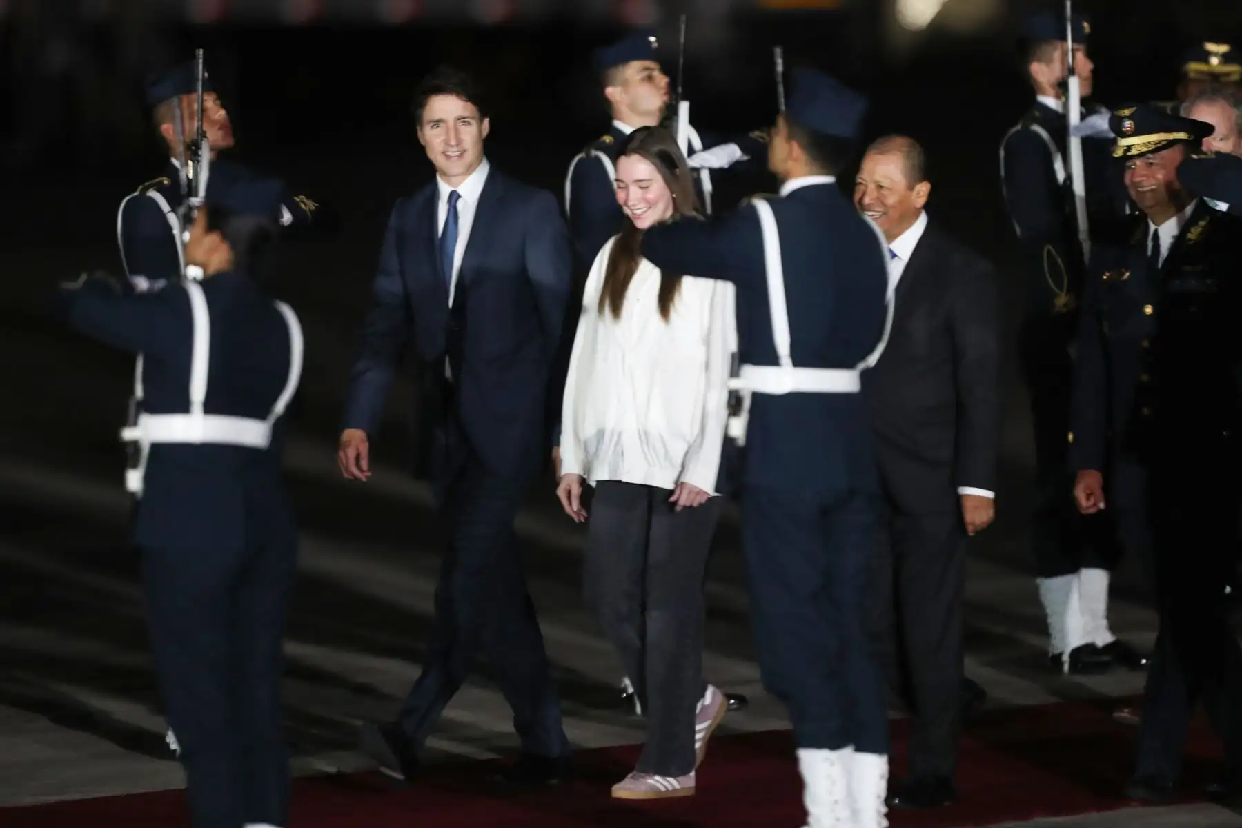 Justin Trudeau. Primer Ministro de Canadá, llega a Lima para la Cumbre APEC 2024.
Grupo Aéreo N° 8. Callao.
Foto: ANDINA / Lino Chipana.