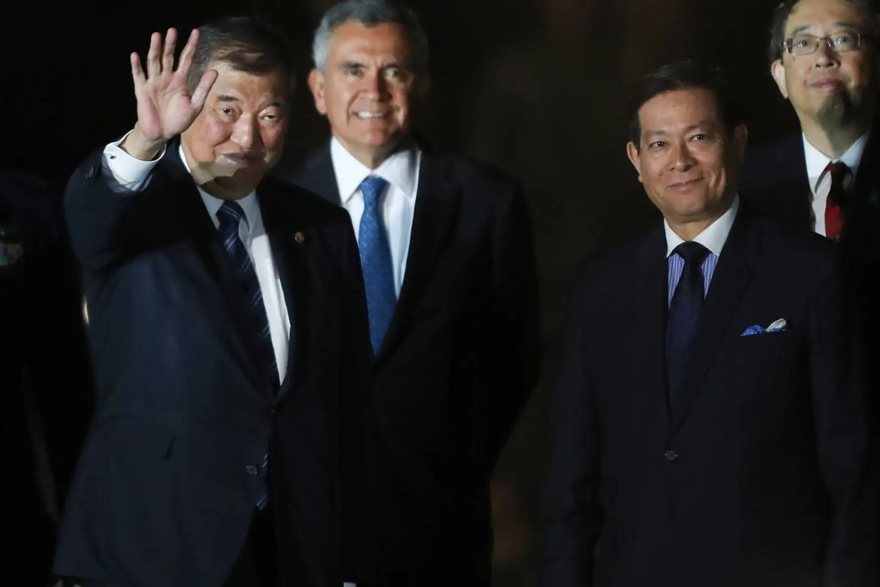 El primer ministro Japón, Shigeru Ishiba, llega a Lima para la cumbre APEC 2024.
Grupo Aéreo N° 8. Callao.
Foto: ANDINA / Lino Chipana.