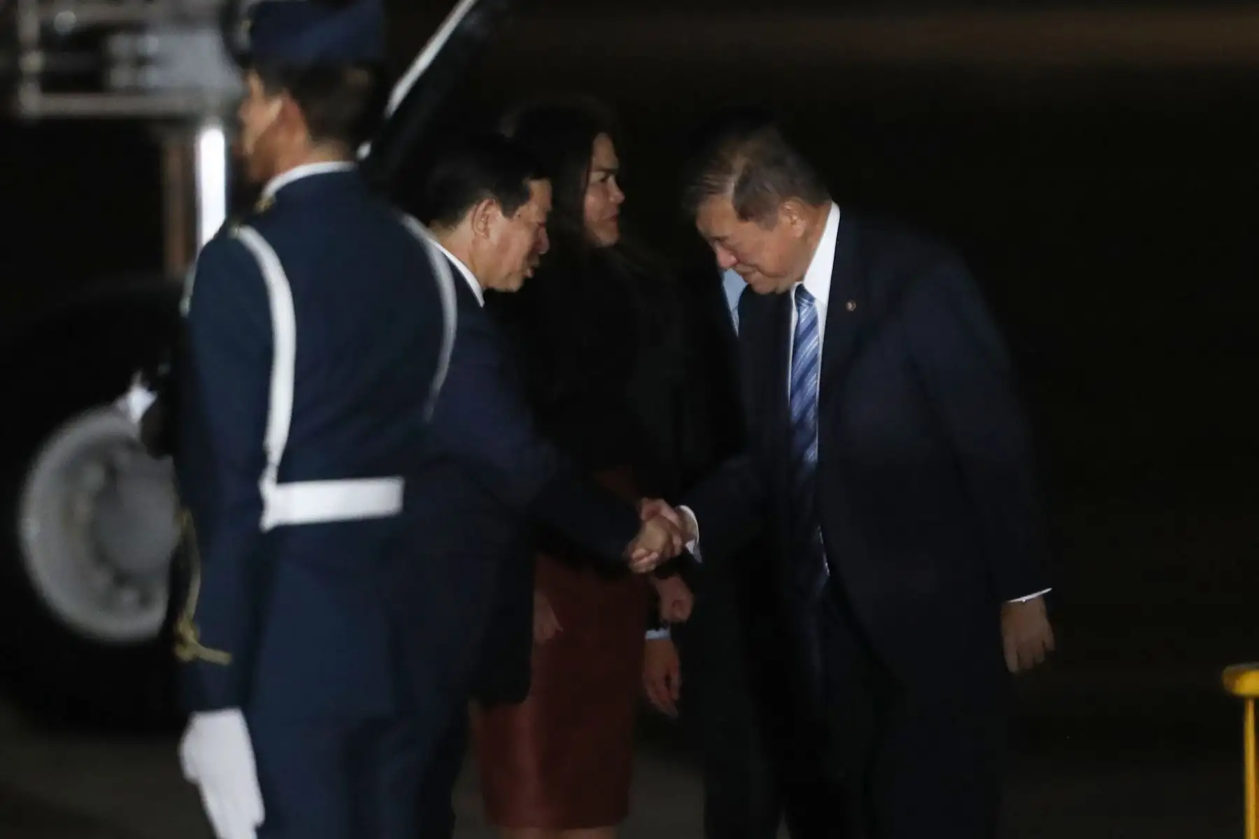 El primer ministro Japón, Shigeru Ishiba, llega a Lima para la cumbre APEC 2024.
Grupo Aéreo N° 8. Callao.
Foto: ANDINA / Lino Chipana.
