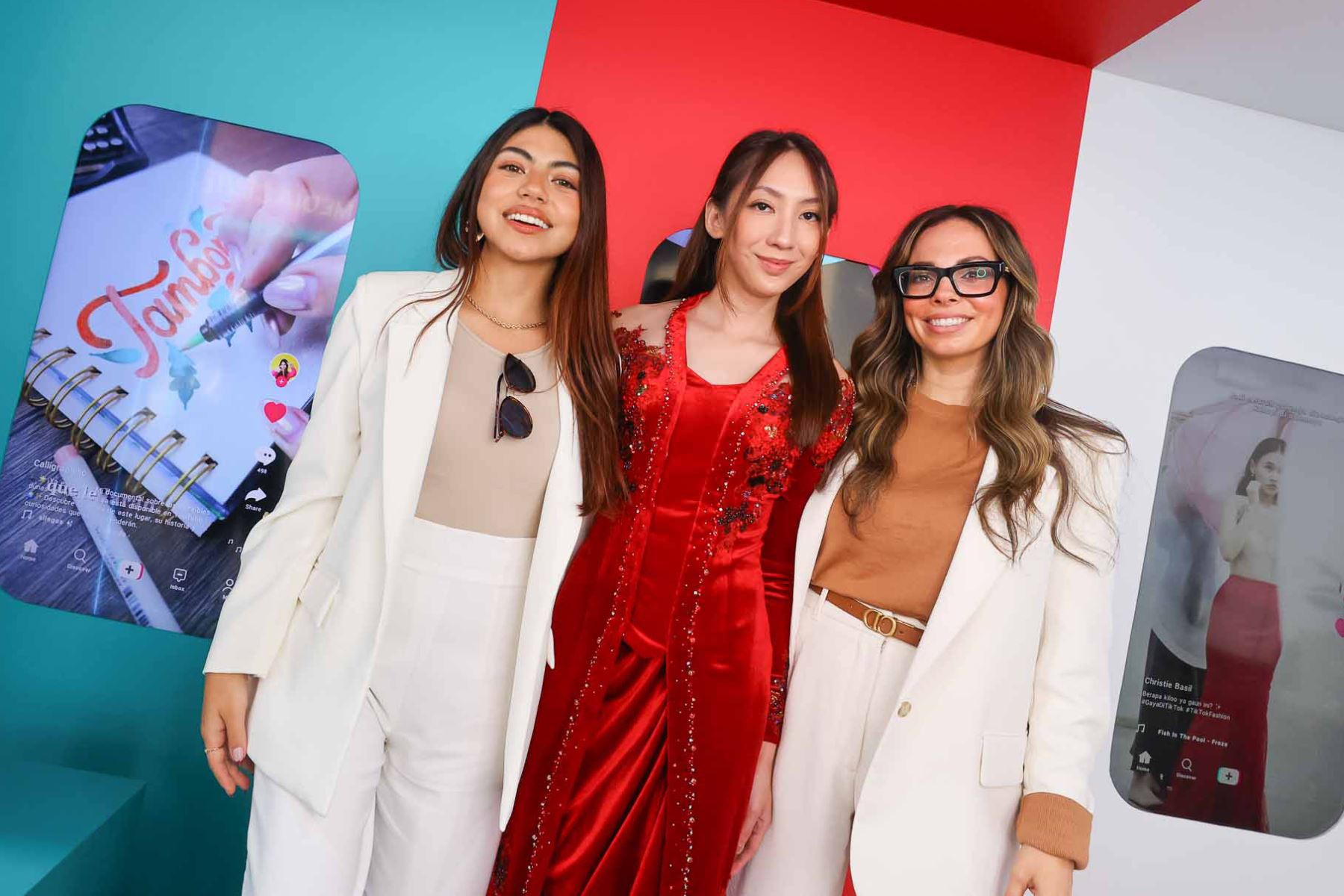 Paola Gallegos, Christie Basil y Alex Lourdes conquistan TikTok con su talento y creatividad, creciendo una comunidad de fans. Foto:ANDINA/ Carlos Lezama Villantoy