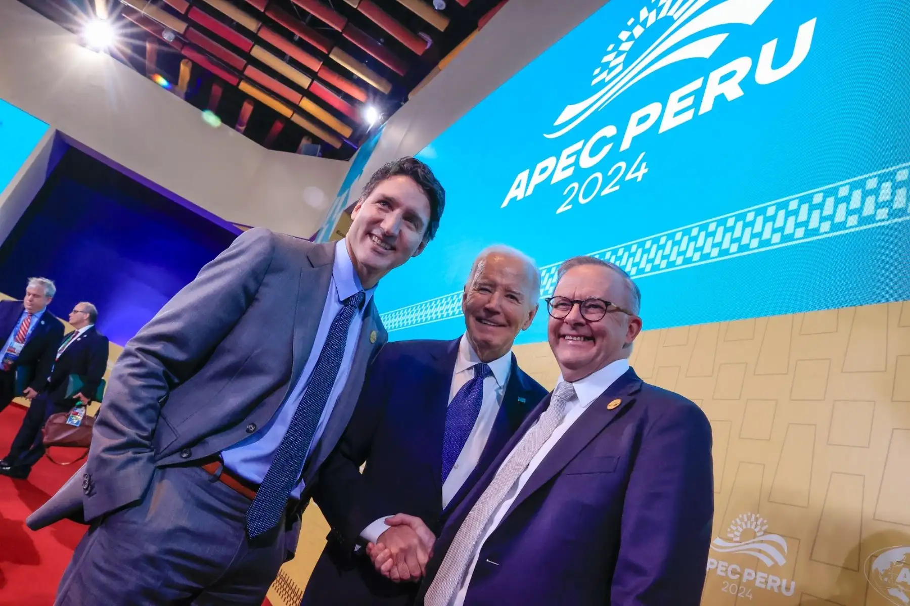 Líder económico de Estados Unidos, Joe Biden durante su participación en el APEC Perú 2024. Foto: ANDINA/Prensa Presidencia