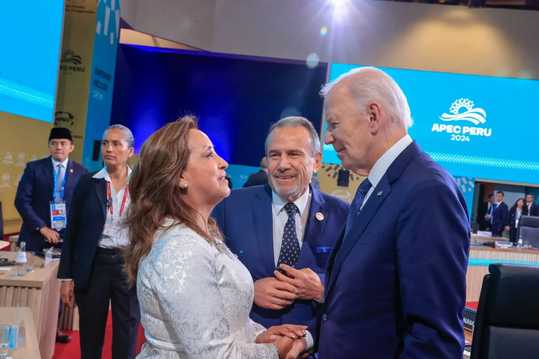 Líder económico de Estados Unidos, Joe Biden durante su participación en el APEC Perú 2024. Foto: ANDINA/Prensa Presidencia
