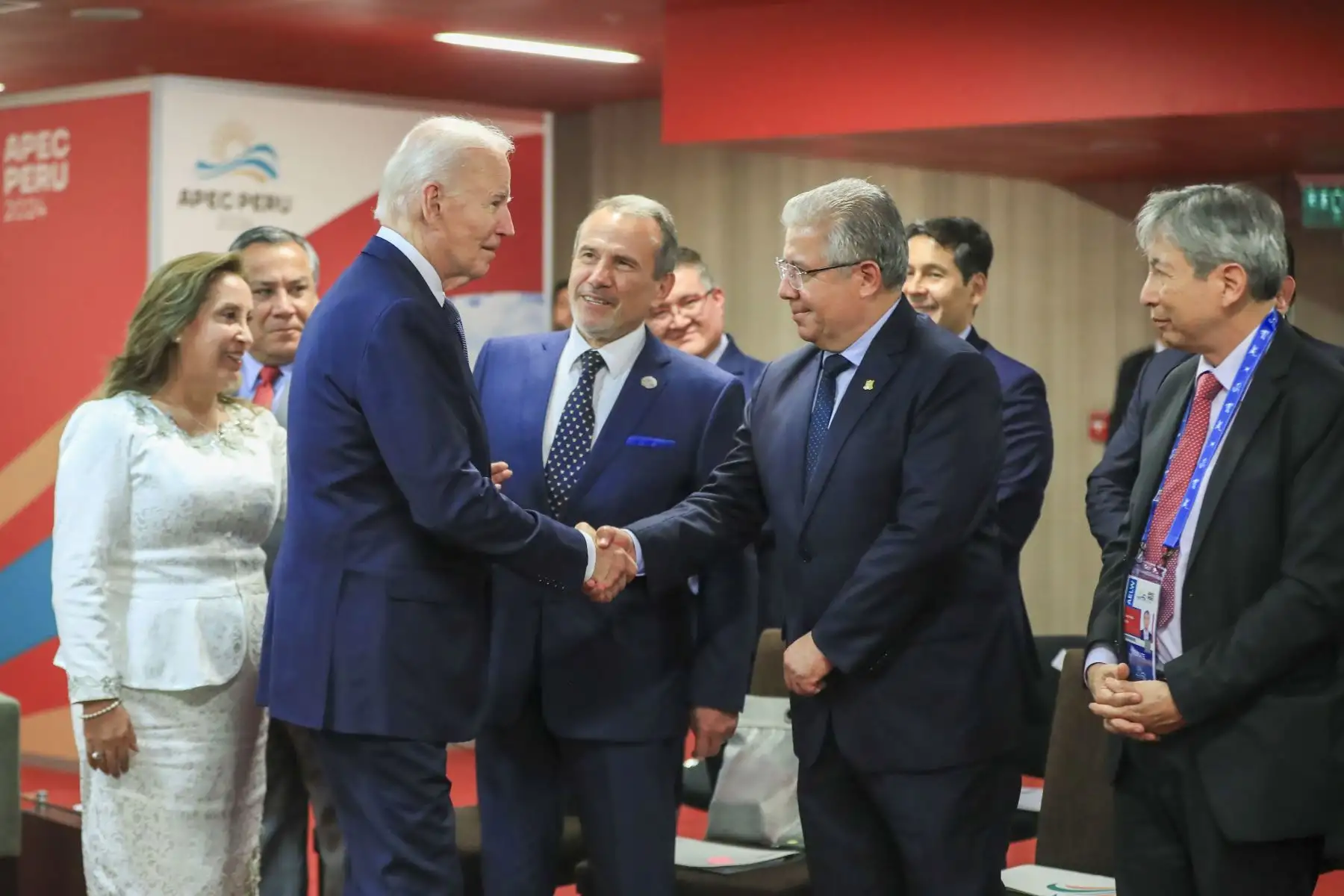 Presidenta Dina Boluarte se reúne con el mandatario de Estados Unidos, Joe Biden. Foto: ANDINA/Prensa Presidencia