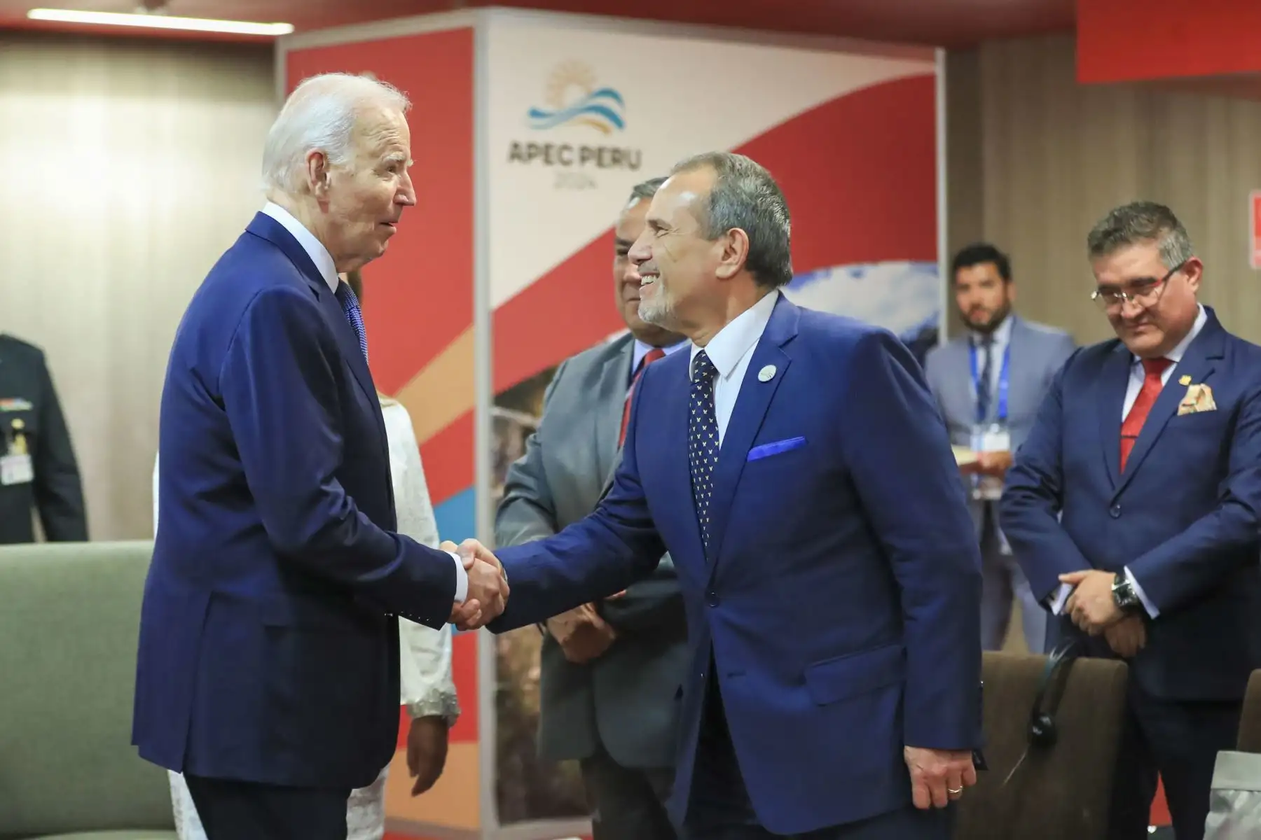 Presidenta Dina Boluarte se reúne con el mandatario de Estados Unidos, Joe Biden. Foto: ANDINA/Prensa Presidencia