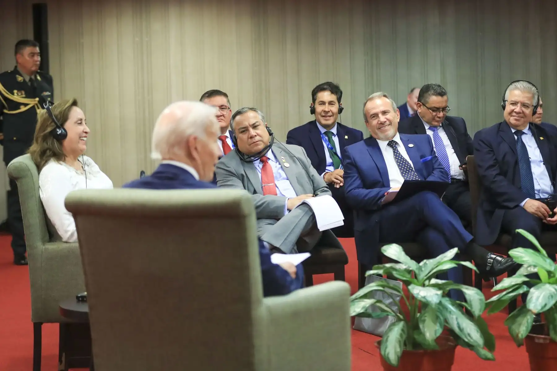 Presidenta Dina Boluarte se reúne con el mandatario de Estados Unidos, Joe Biden. Foto: ANDINA/Prensa Presidencia
