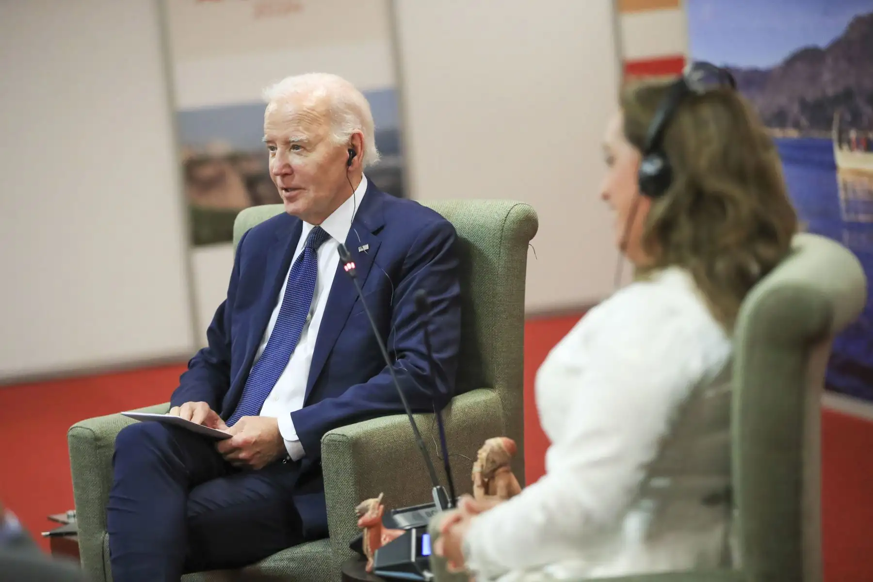 Presidenta Dina Boluarte se reúne con el mandatario de Estados Unidos, Joe Biden. Foto: ANDINA/Prensa Presidencia
