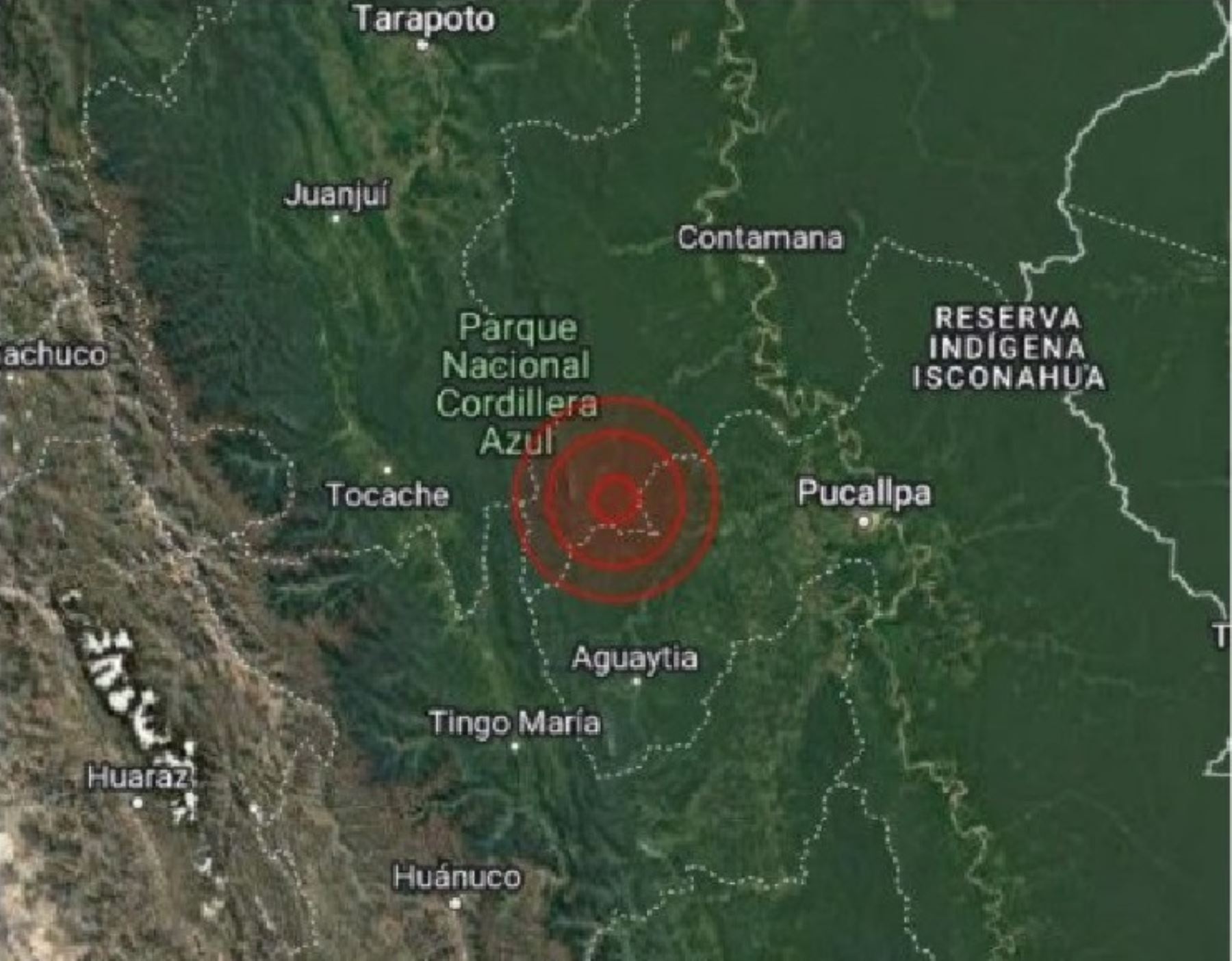 Un temblor de magnitud 4.1 se produjo esta mañana en la provincia de Padre Abad, en la región Ucayali.