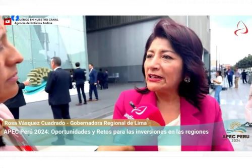 La gobernadora regional de Lima, Rosa Vásquez, resaltó la inauguración del megapuerto de Chancay y afirmó que su puesta en marcha convierte a la región Lima en un foco de desarrollo y oportunidad para todas las regiones.