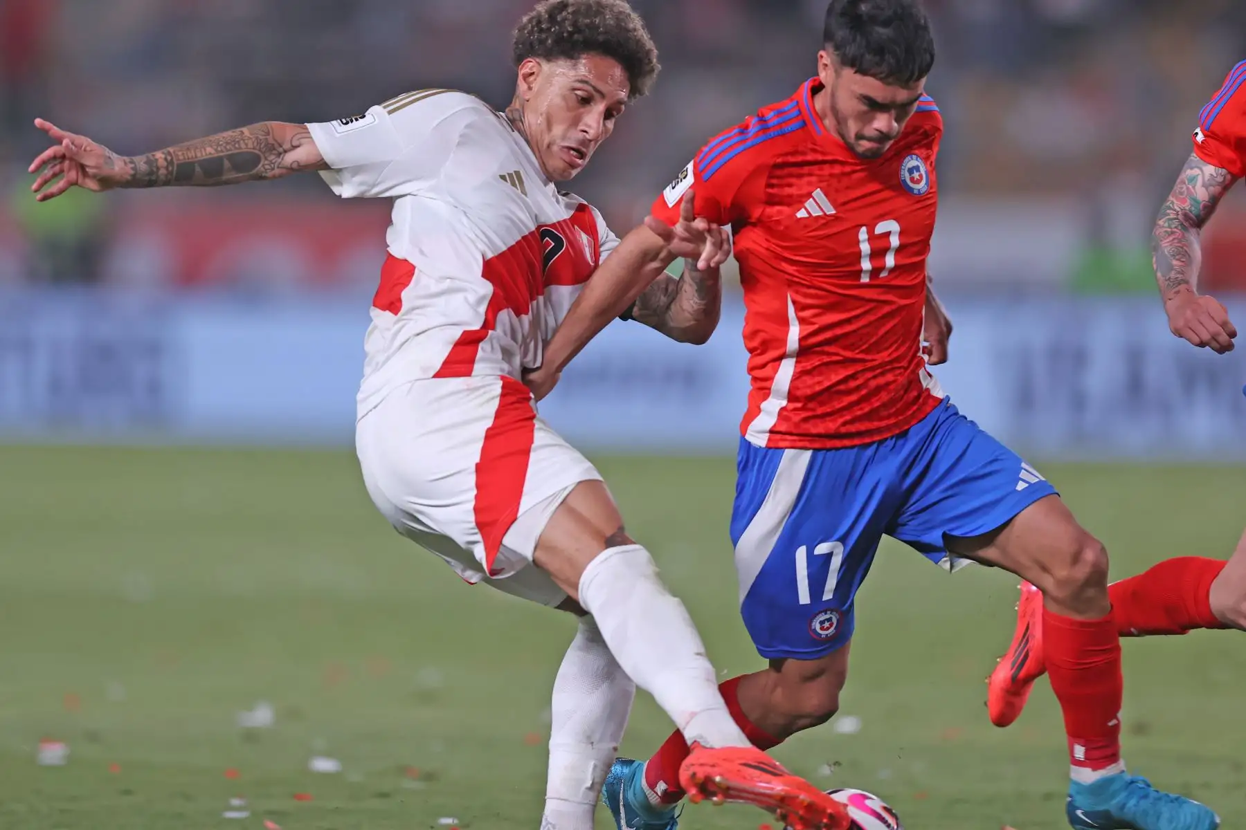 Paolo Guerrero, delantero de la selección peruana de fútbol. Foto: ANDINA / Carlos Lezama Villantoy