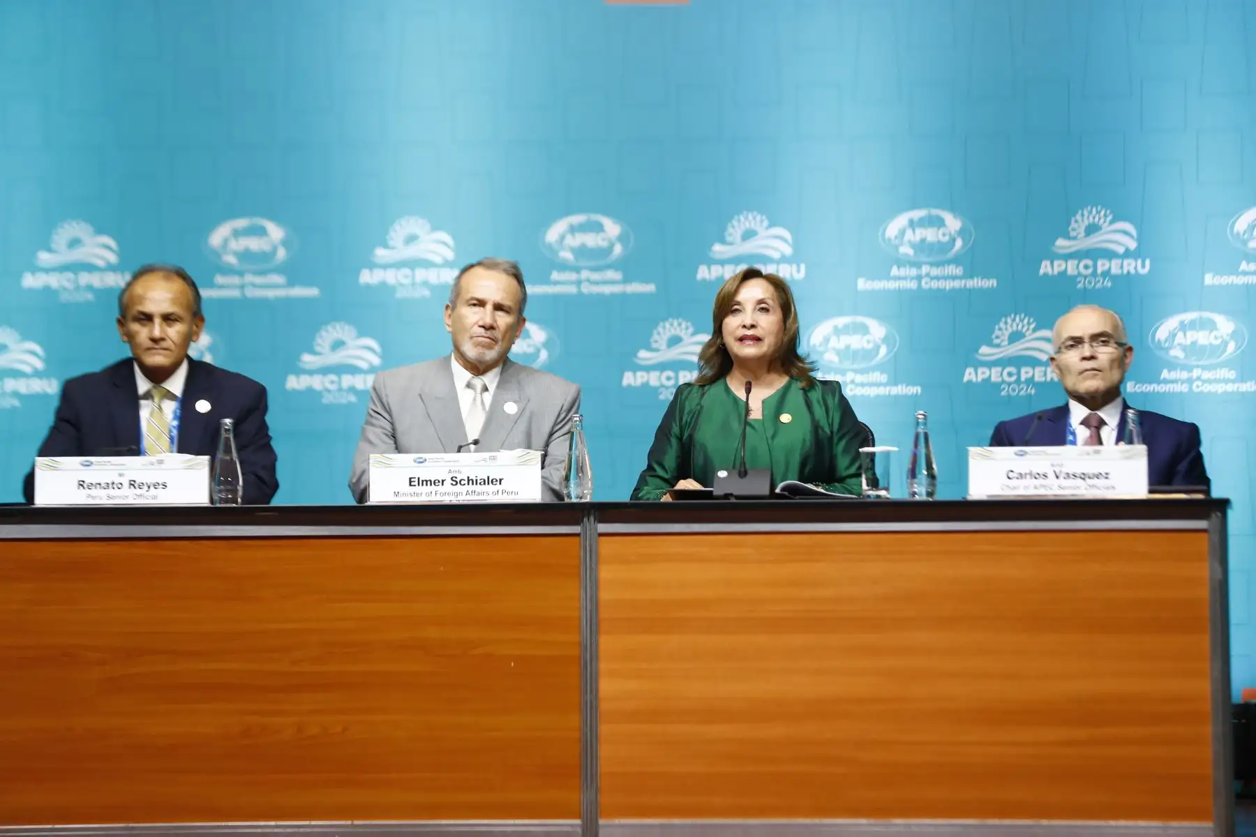 Palabras de cierre de la líder económica del Perú, Dina Ercilia Boluarte Zegarra, en la Cumbre de Líderes APEC 2024.
Foto: ANDINA/Daniel Bracamonte