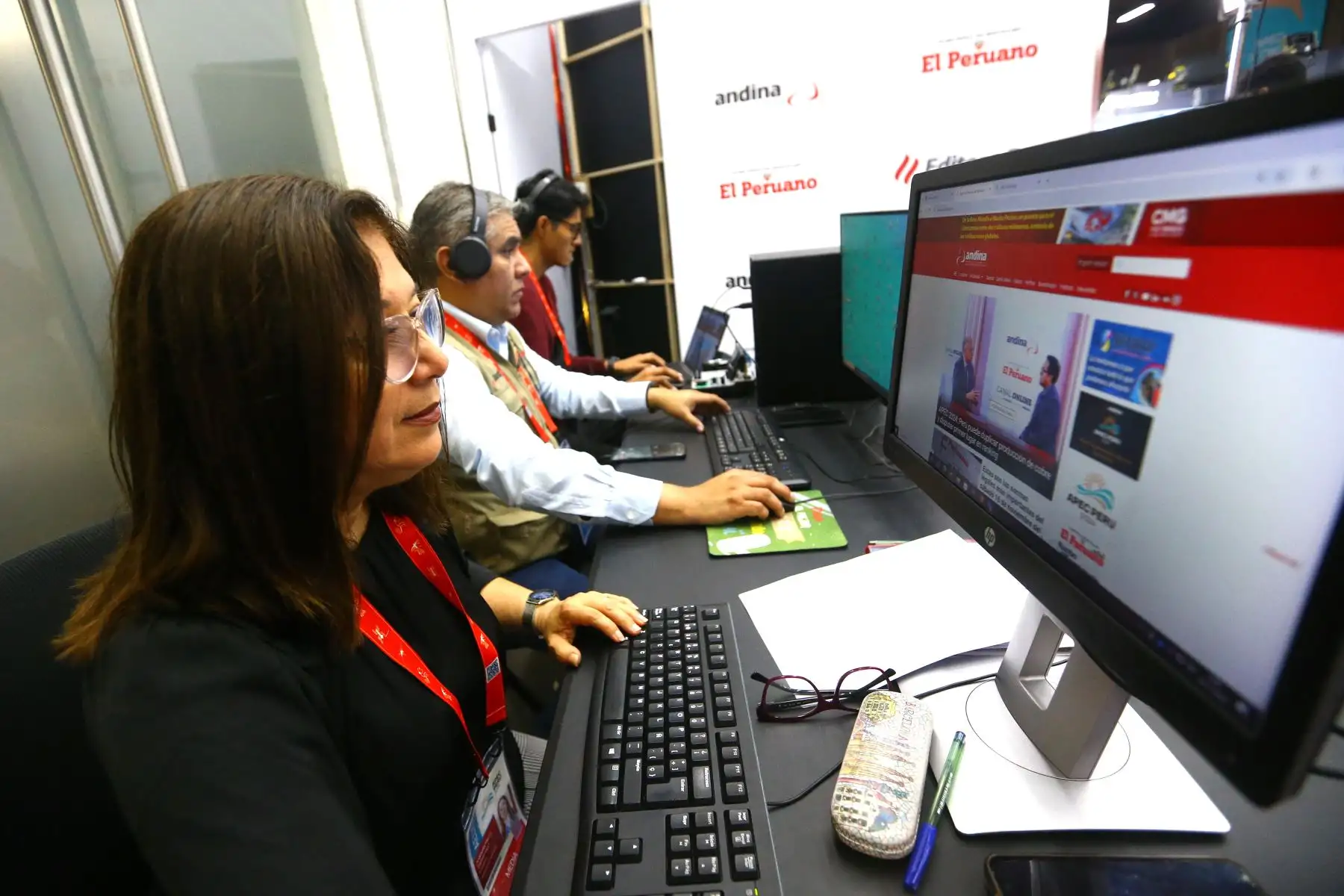 Periodistas de la Agencia de Noticias Andina y el Diario El Peruano realizaron una cobertura extraordinaria en el  Foro de Cooperación Económica Asia-Pacífico APEC Perú 2024, realizado en Lima. 
Foto: ANDINA/Eddy Ramos