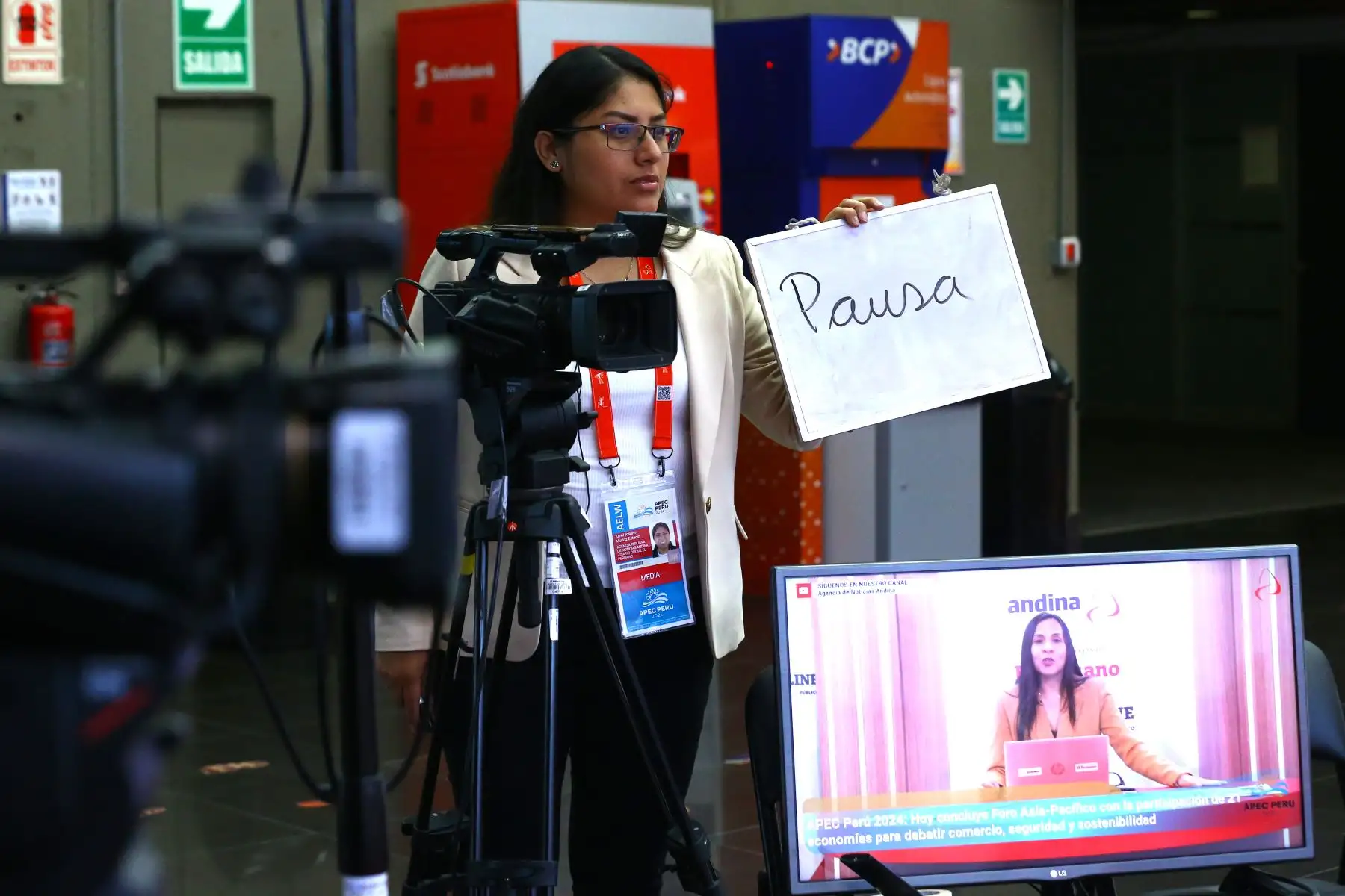 Periodistas de la Agencia de Noticias Andina y el Diario El Peruano realizaron una cobertura extraordinaria en el  Foro de Cooperación Económica Asia-Pacífico APEC Perú 2024, realizado en Lima. 
Foto: ANDINA/Eddy Ramos