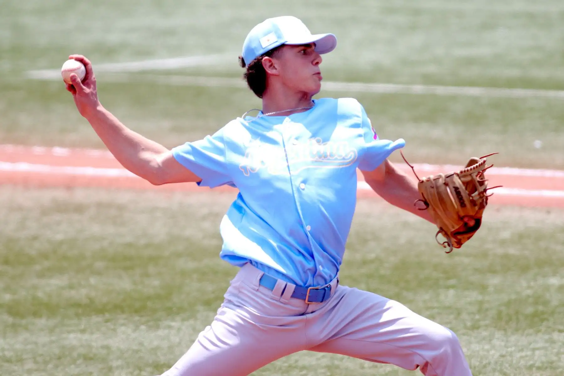 El XIX Campeonato Sudamericano de Béisbol. Categoría Mayores  2024.
Partido entre los equipos de Argentina vs Brasil.
Complejo Deportivo de Villa María del Triunfo con el respaldo del IPD.
Foto: ANDINA / Lino Chipana.