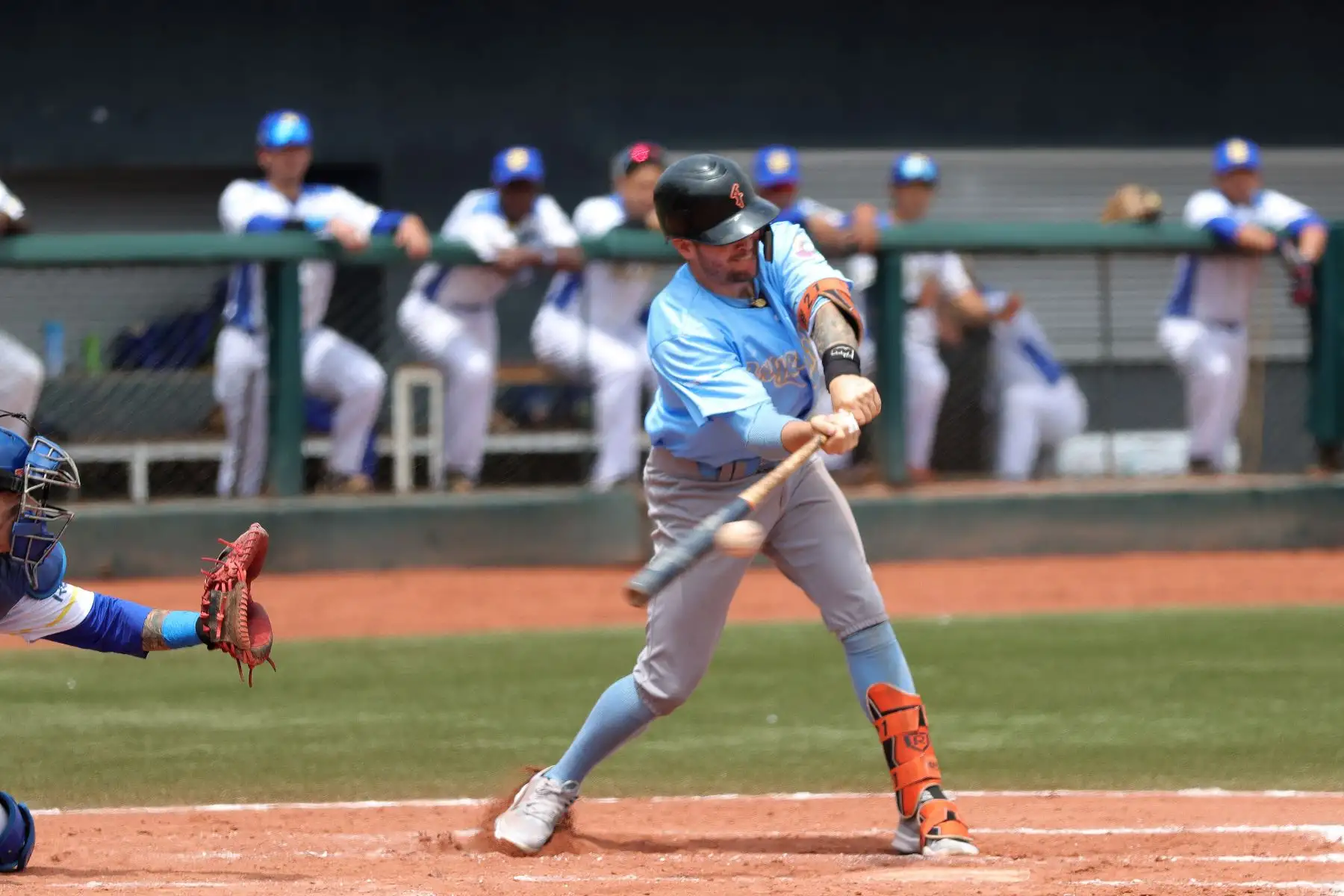 El XIX Campeonato Sudamericano de Béisbol. Categoría Mayores  2024.
Partido entre los equipos de Argentina vs Brasil.
Complejo Deportivo de Villa María del Triunfo con el respaldo del IPD.
Foto: ANDINA / Lino Chipana.