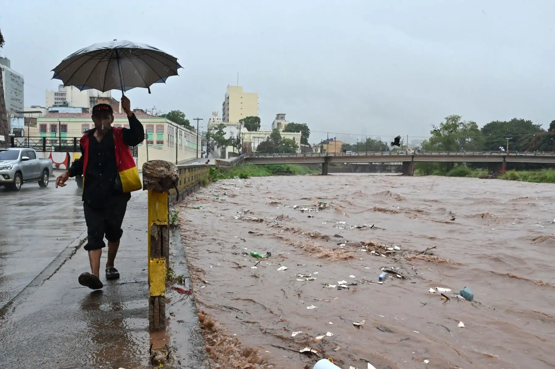 En Guatemala y El Salvador las afectaciones fueron menores. Foto: AFP