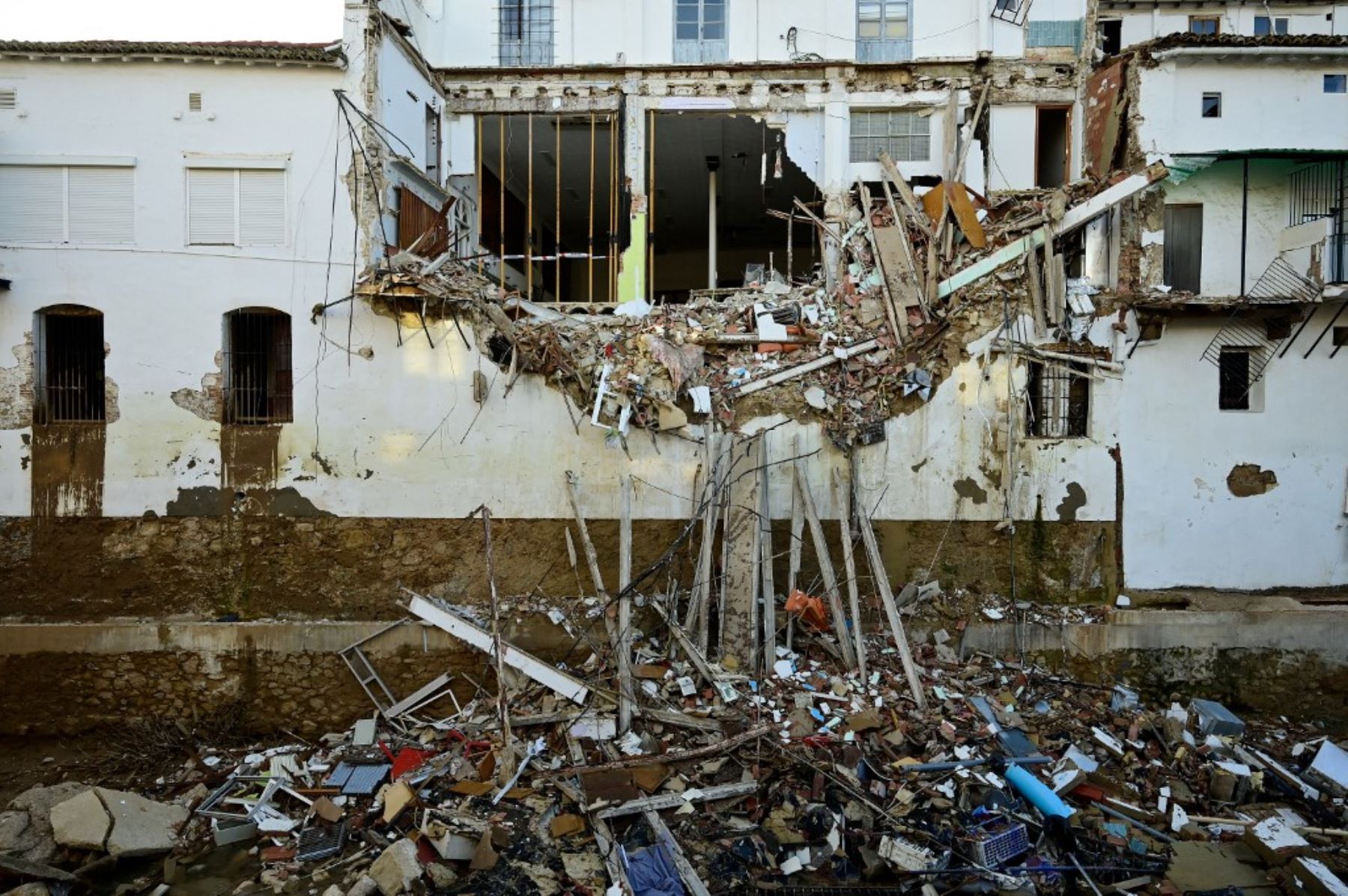 Las catastróficas inundaciones de octubre dejaron al menos 226 personas muertas, según las autoridades. Foto: AFP