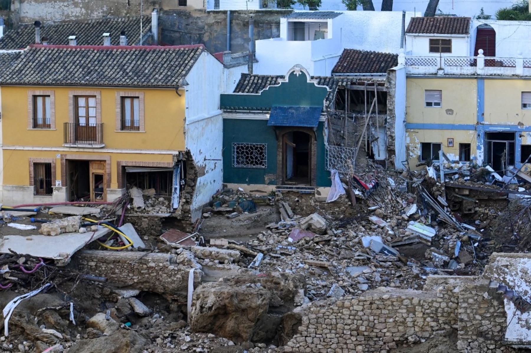 Las catastróficas inundaciones de octubre dejaron al menos 226 personas muertas, según las autoridades. Foto: AFP