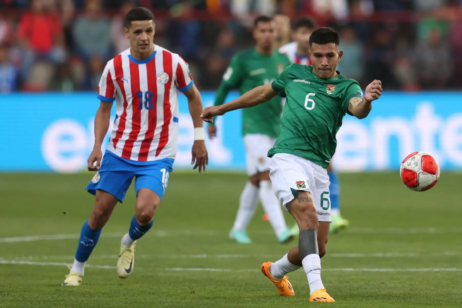 Con goles de Almirón y Enciso, Paraguay suma un valioso punto que lo deja en clasificación directa al mundial 2026, con un empate que mantiene el invicto de Gustavo Alfaro como técnico guaraní. Foto: EFE