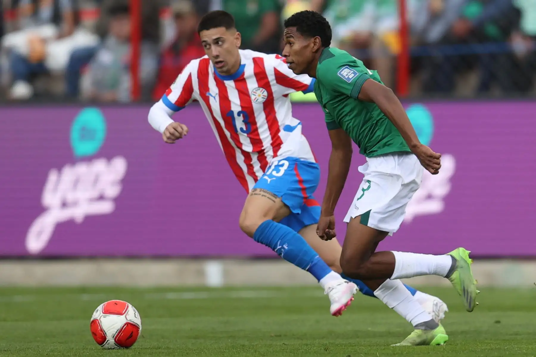 Con goles de Almirón y Enciso, Paraguay suma un valioso punto que lo deja en clasificación directa al mundial 2026, con un empate que mantiene el invicto de Gustavo Alfaro como técnico guaraní. Foto: EFE