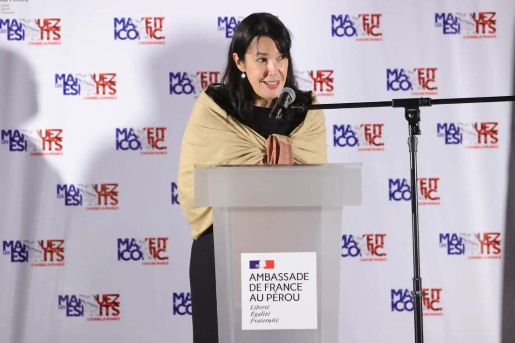 Como parte de la Campaña internacional "Marque Francia", con empresarios franceses y peruanos a fin fomentar  inversiones entre Perú y Francia. Nathalie Kennedy Embajadora de Francia. Foto: ANDINA/Melina Mejía