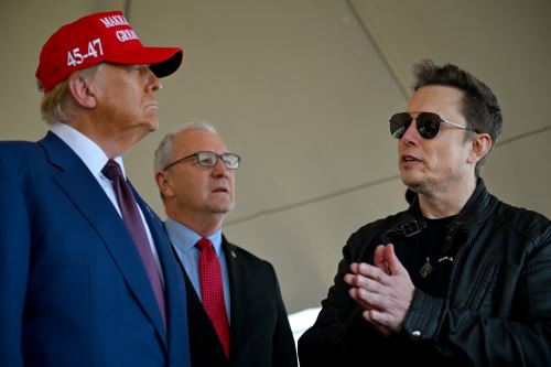 Presidente de EE. UU., Donald Trump, y magnate Elon Musk Foto: AFP