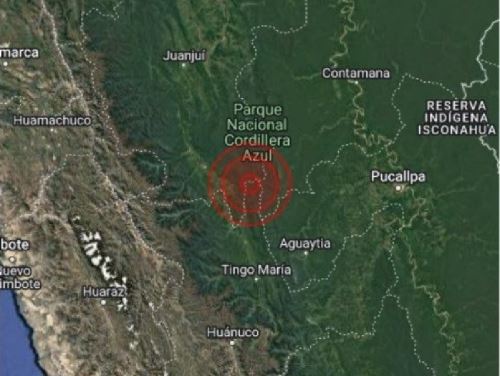 El epicentro del sismo de magnitud 4.0 se localizó cerca de Uchiza, en el sur de la región San Martín.