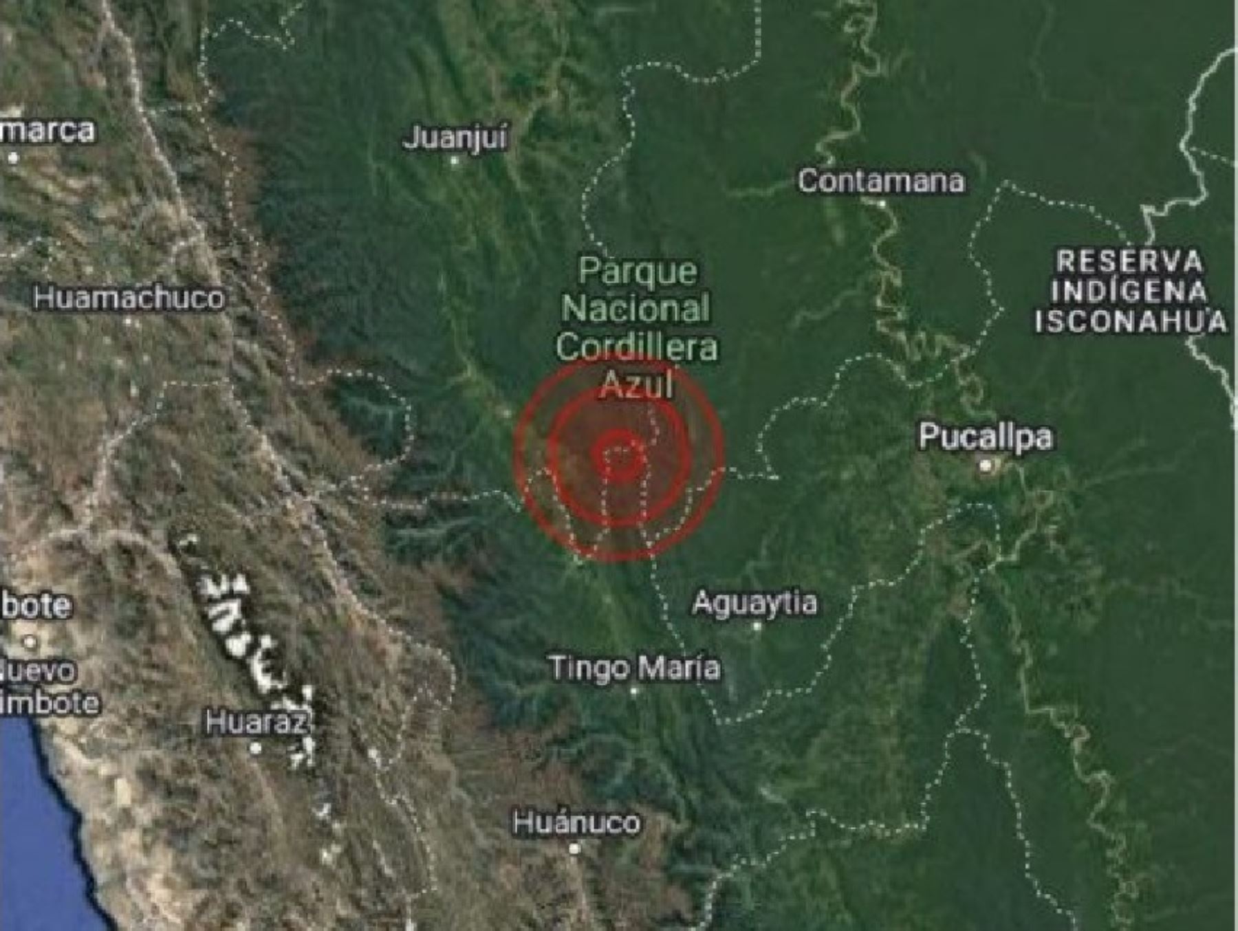 El epicentro del sismo de magnitud 4.0 se localizó cerca de Uchiza, en el sur de la región San Martín.