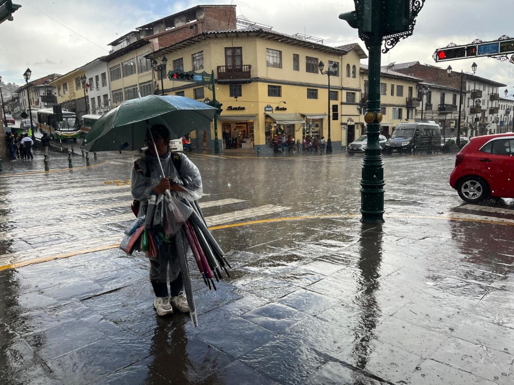 El sábado 4 de enero se esperan acumulados pluviales próximos a los 18 mm/día en la sierra centro y a los 20 mm/día en la sierra sur.ANDINA/Difusión