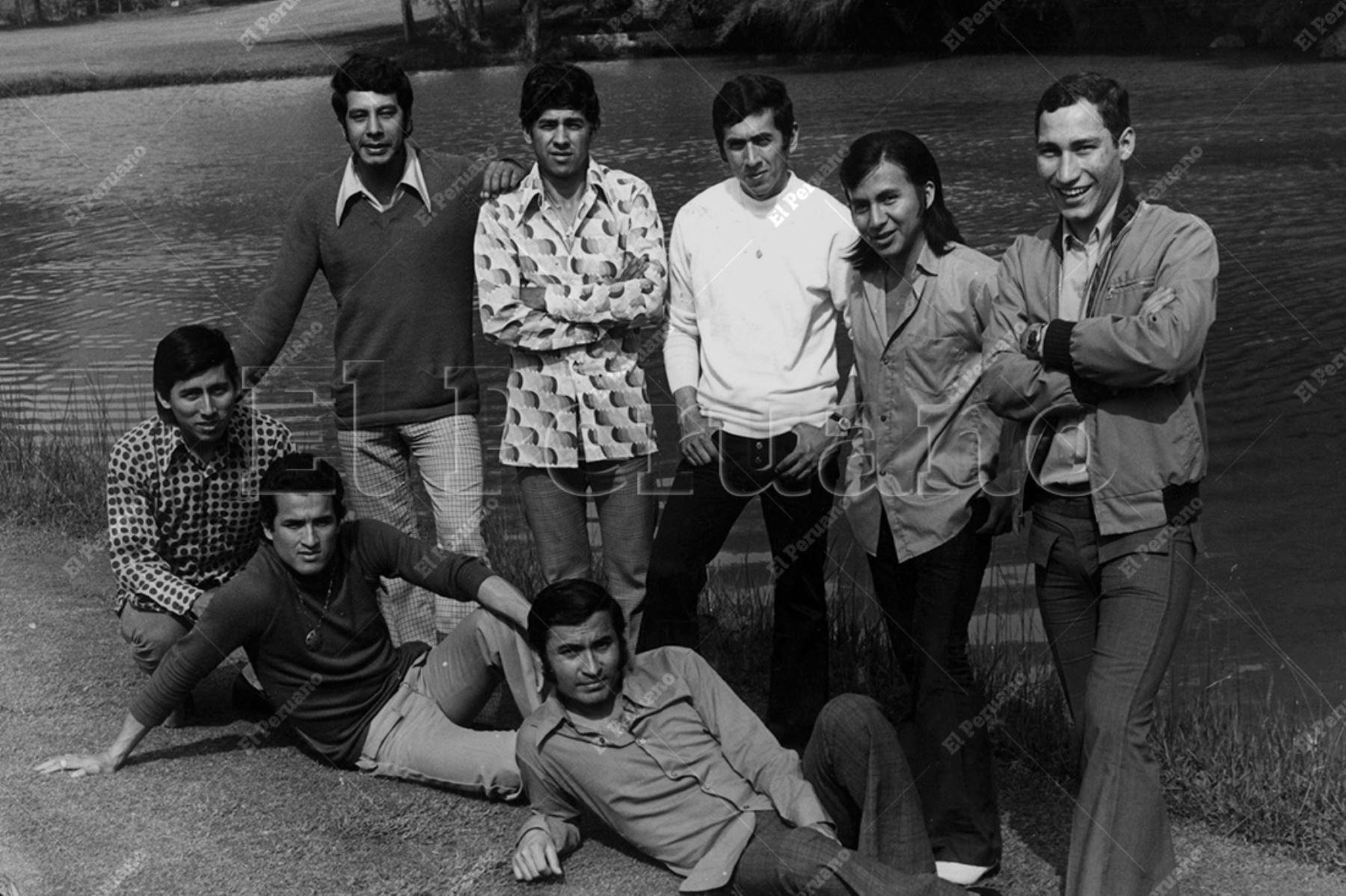 Lima - 1974 / Los Mirlos, conjunto musical de cumbia  formado en Moyobamba en 1973. Son llamados también los "Charapas de Oro". Foto: Archivo Histórico de El Peruano / Difusión