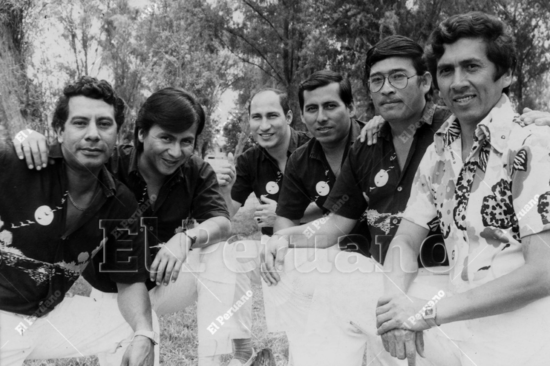 Lima - 1988 / Grupo musical Los Mirlos; los reyes de la cumbia amazónica. Foto: Diario Oficial El Peruano / Difusión