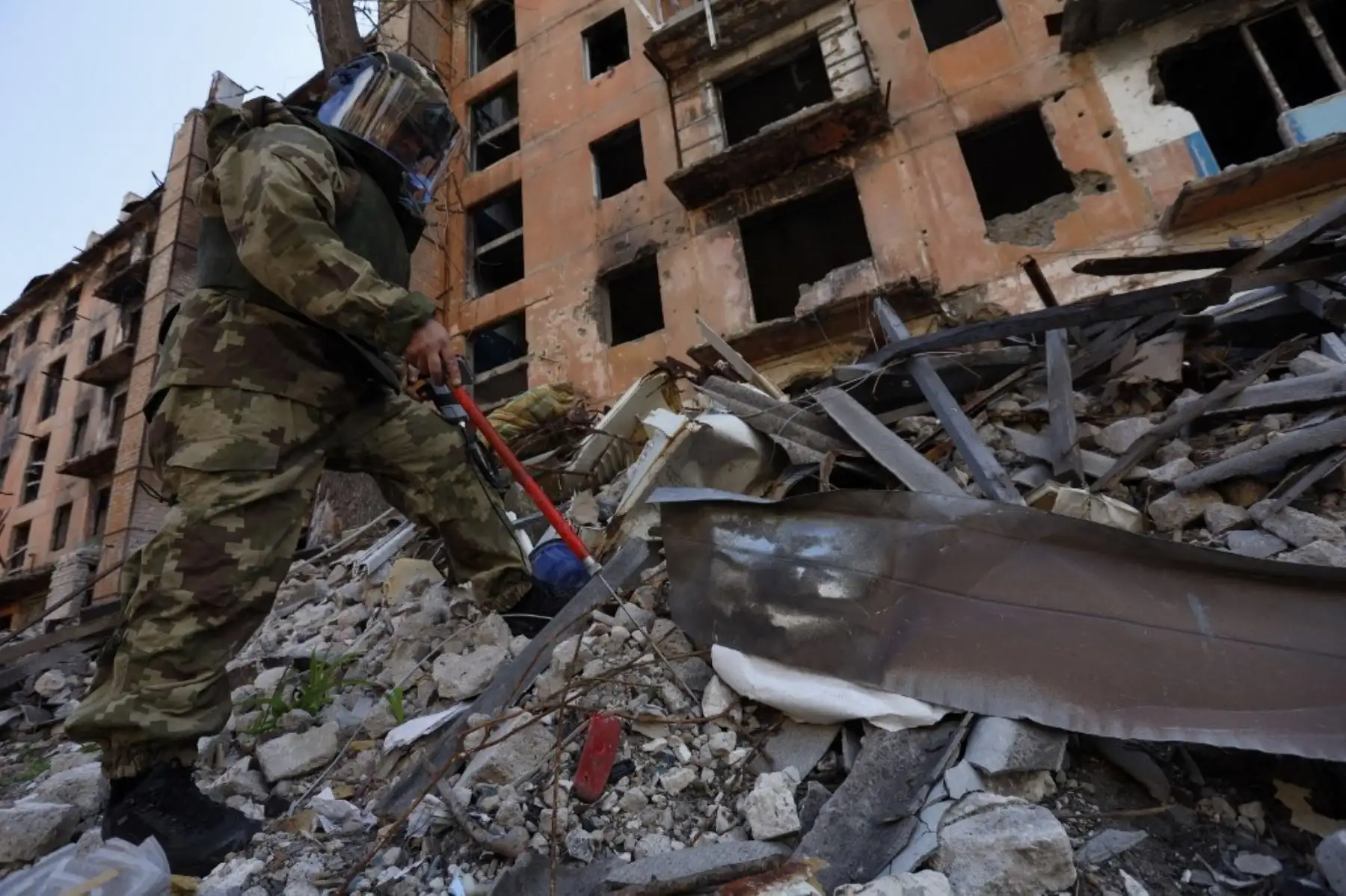 La guerra entre Rusia y Ucrania solo deja dolor y destrucción. Foto: AFP/Archivo