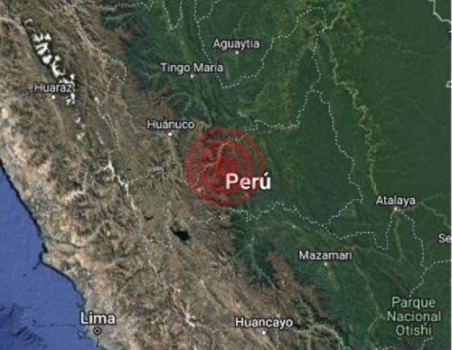 Un temblor de magnitud 4.6 sacudió la madrugada de hoy viernes 22 de noviembre la selva de la región Pasco, informó el IGP.