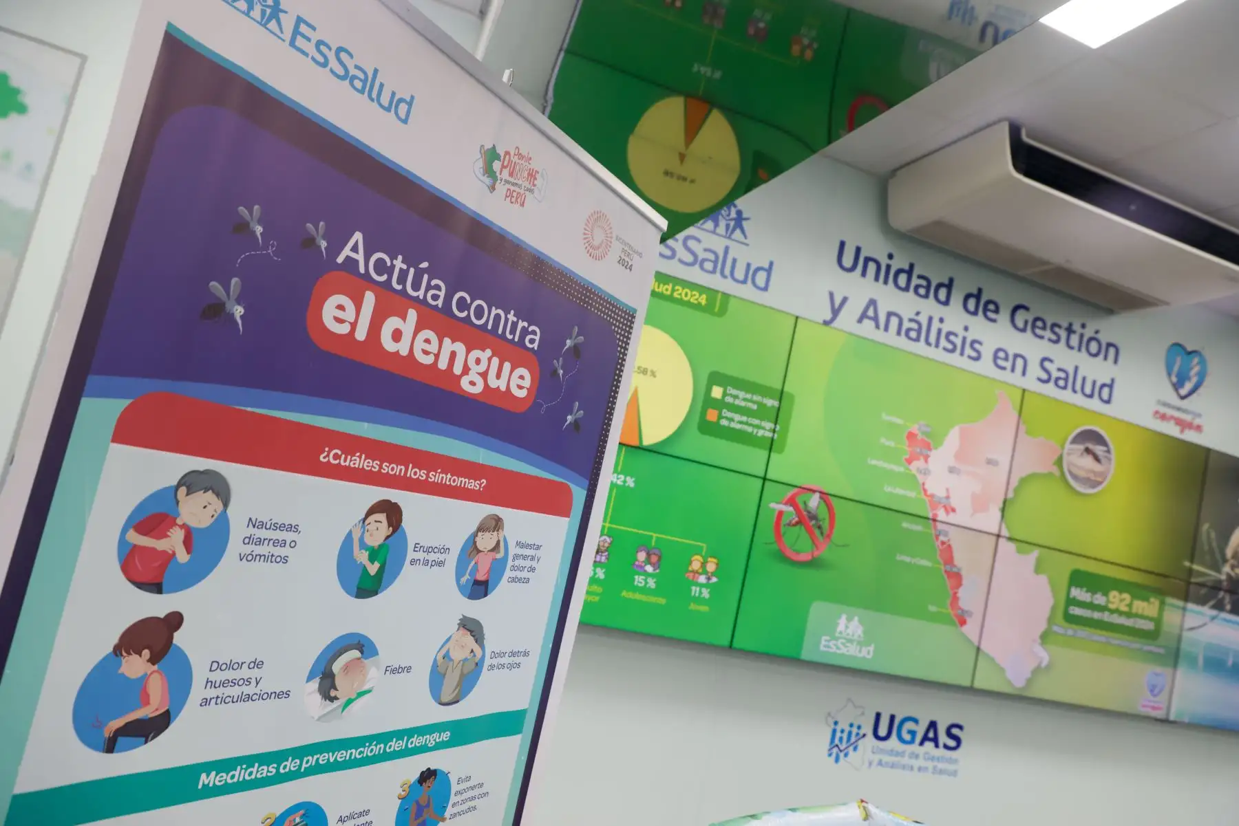El doctor Neciosup también advirtió sobre el peligro de una segunda infección por dengue, que puede desencadenar formas graves de la enfermedad. "En una segunda infección el organismo reacciona más intensamente, lo que puede provocar inflamación y afectar múltiples órganos internos", explicó. Foto: ANDINA/Luis Iparraguirre