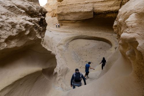 El Cañón de los perdidos, el impresionante paisaje natural de Ica  que cautiva a los turistas se ha convertido en un importante atractivo de esta región y es uno de los más visitados. Foto: Genry Bautista