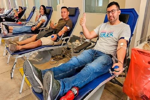 El Minsa recuerda que una sola donación de sangre puede salvar hasta tres vidas.