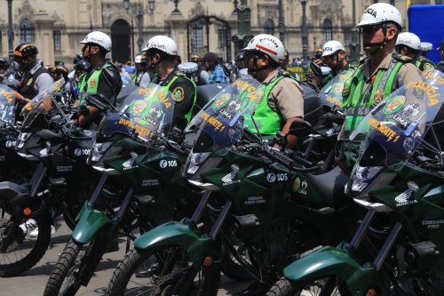 Municipalidad de Lima entrega 638 motos al Ministerio del Interior