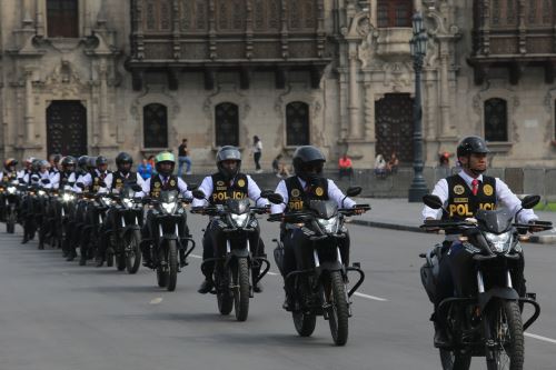 Municipalidad de Lima entrega de 638 motos al Ministerio del Interior