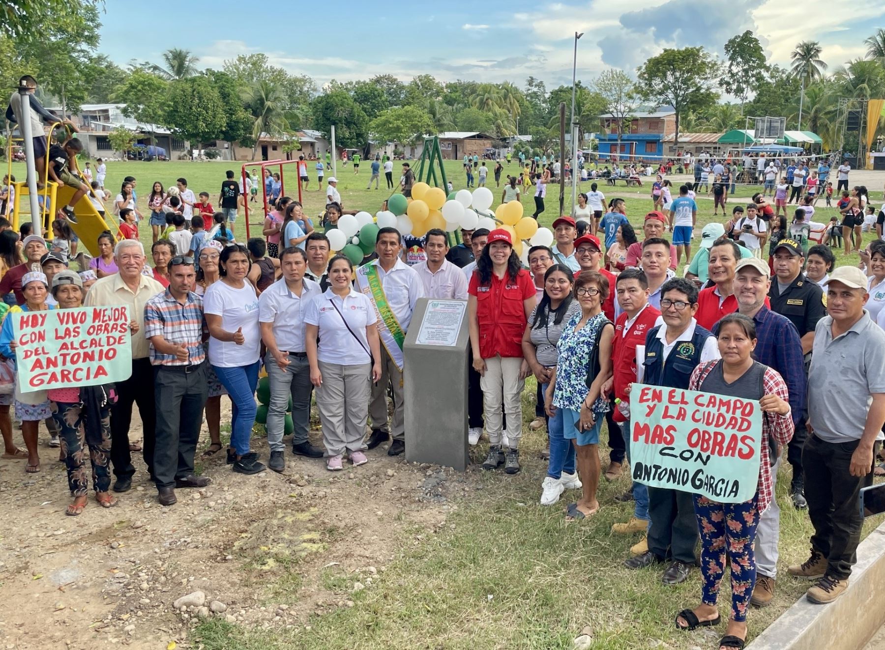 Cerca de 3,000 pobladores del distrito de Piscoyacu, región San Martín, se beneficiaron con obra de drenaje pluvial urbano.