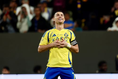 Cristiano Ronaldo celebrando su anotación con el Al Nassr