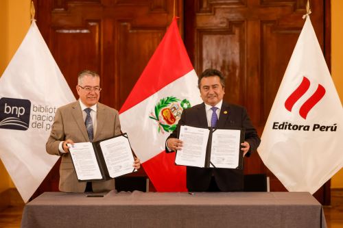 Editora Perú y la Biblioteca Nacional del Perú  firman convenio de cooperación