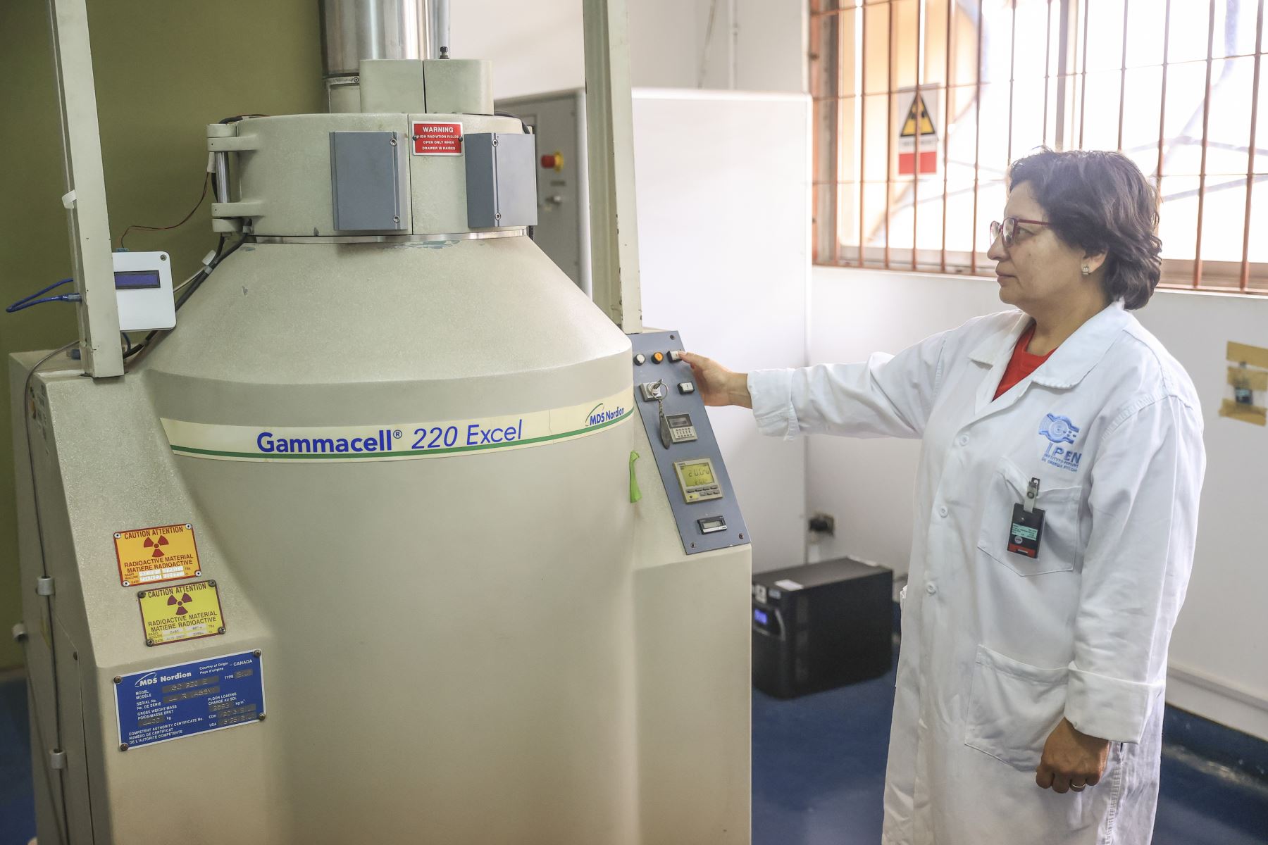 El Centro Nuclear Racso cuenta con una sala de irradiación y un equipo para irradiar los alimentos, semillas y hasta productos médicosANDINA/Jhonel Rodríguez RoblesANDINA/Jhonel Rodríguez Robles