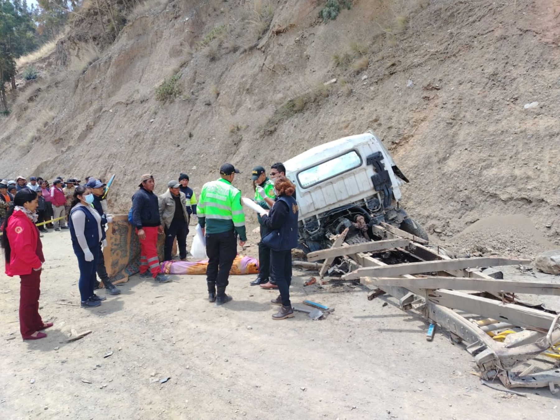 El despiste de un camión en la carretera Cusco - Paucartambo dejó dos fallecidos, informó la Policía Nacional. ANDINA/Difusión