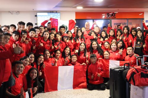 El equipo peruano ya está en Colombia para brillar en los Juegos Sudamericanos Escolares