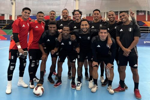 Selección peruana de futsal se prepara para su debut en los Juegos Bolivarianos