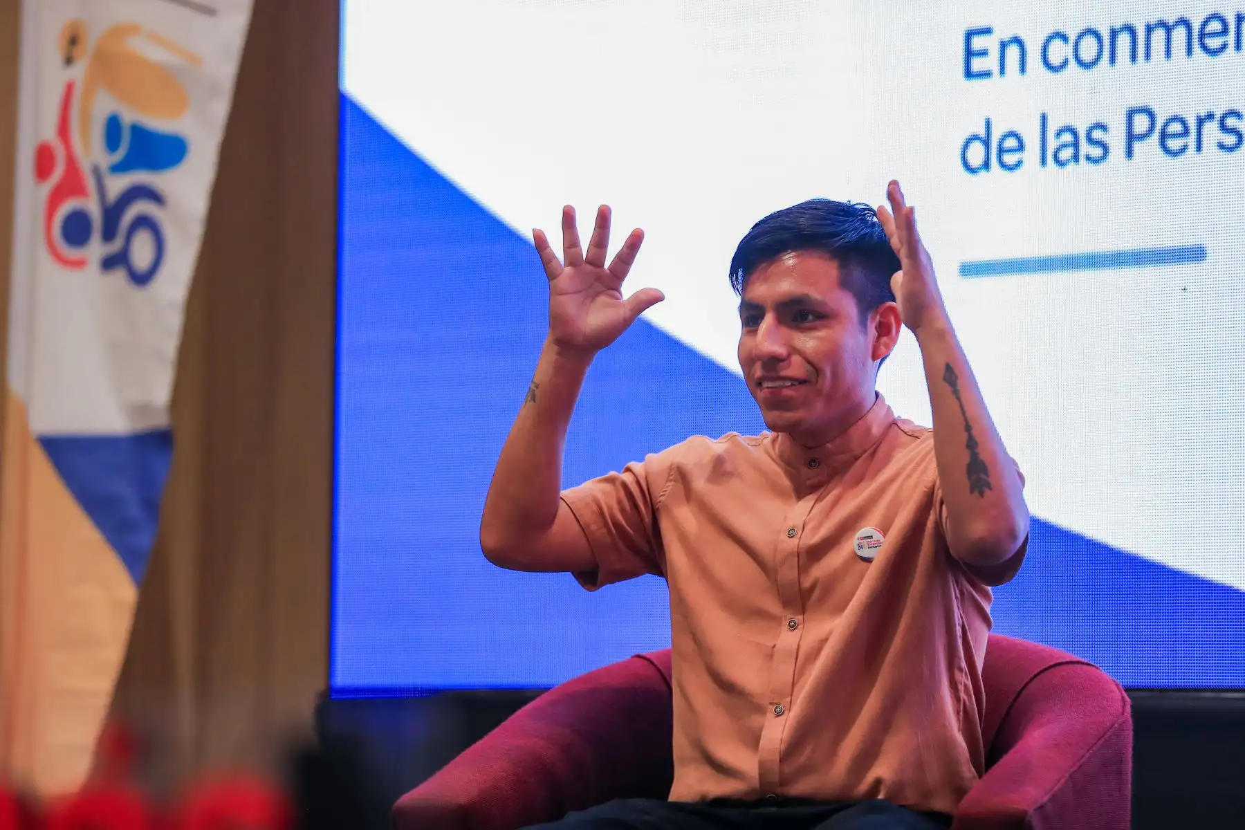 La presidenta de la república, Dina Ercilia Boluarte Zegarra, participa en el lanzamiento de la campaña “Por Más Empresas Inclusivas”, en conmemoración del Día Internacional de las Personas con Discapacidad. Foto: ANDINA/Prensa Presidencia