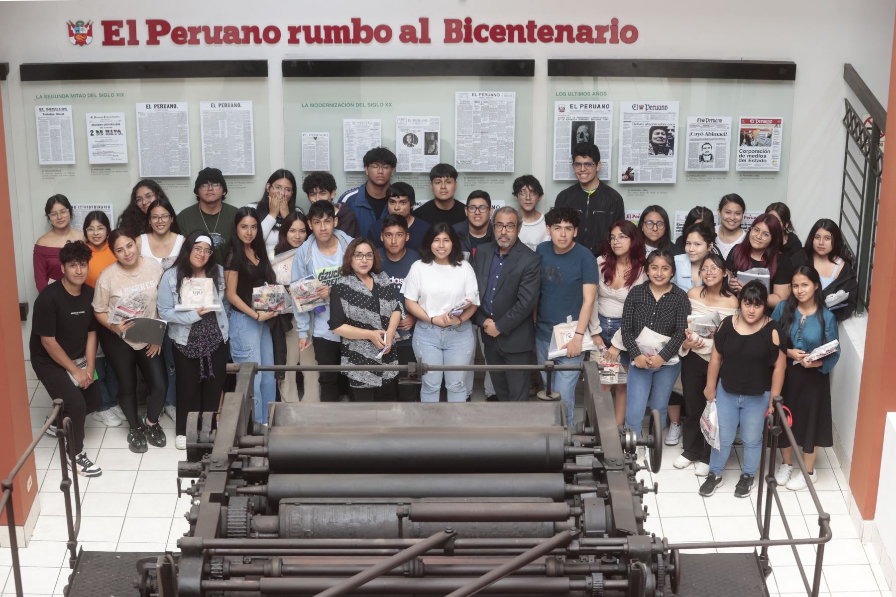 Estudiantes de Periodismo participaron en la experiencia 