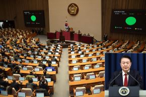 Yoon anunció la imposición de la ley marcial en una declaración televisada para proteger el "orden constitucional" de actividades "antiestatales". Foto: composición con fotos de AFP