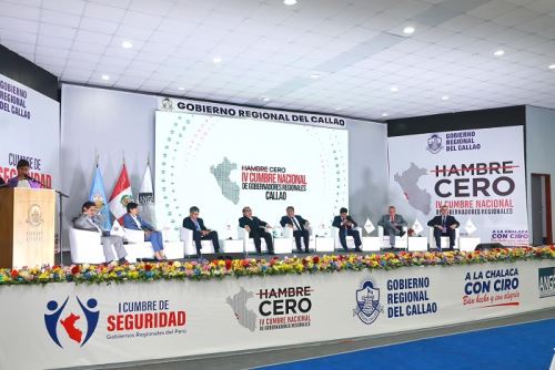 Gobiernos regionales expresaron su compromiso asumir los desafíos y retos que demandan la inseguridad ciudadana y alimentaria, durante Cumbre Alimentaria y Seguridad Ciudadana.