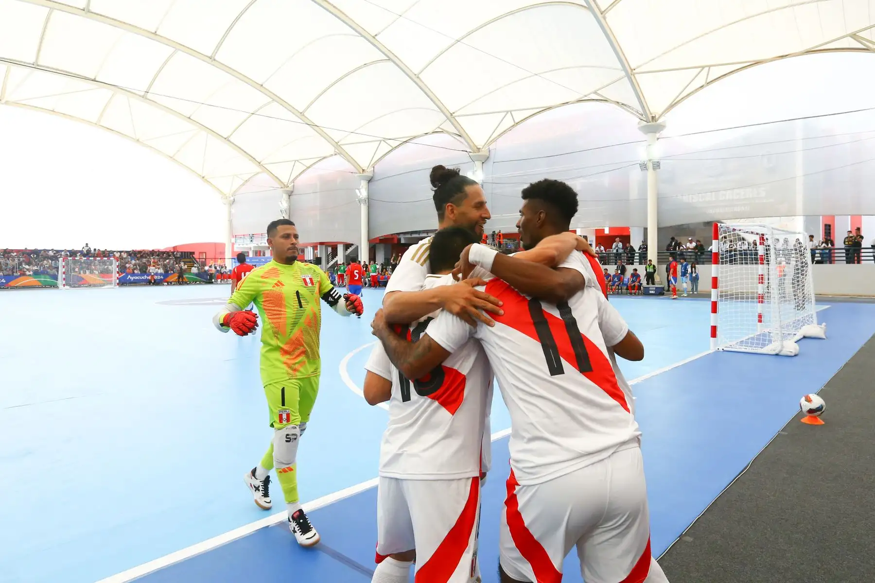 La Selección Peruana de Futsal golea 6 a 0  a Chile en los Juegos Bolivarianos Ayacucho 2024. Foto: Eddy Ramos