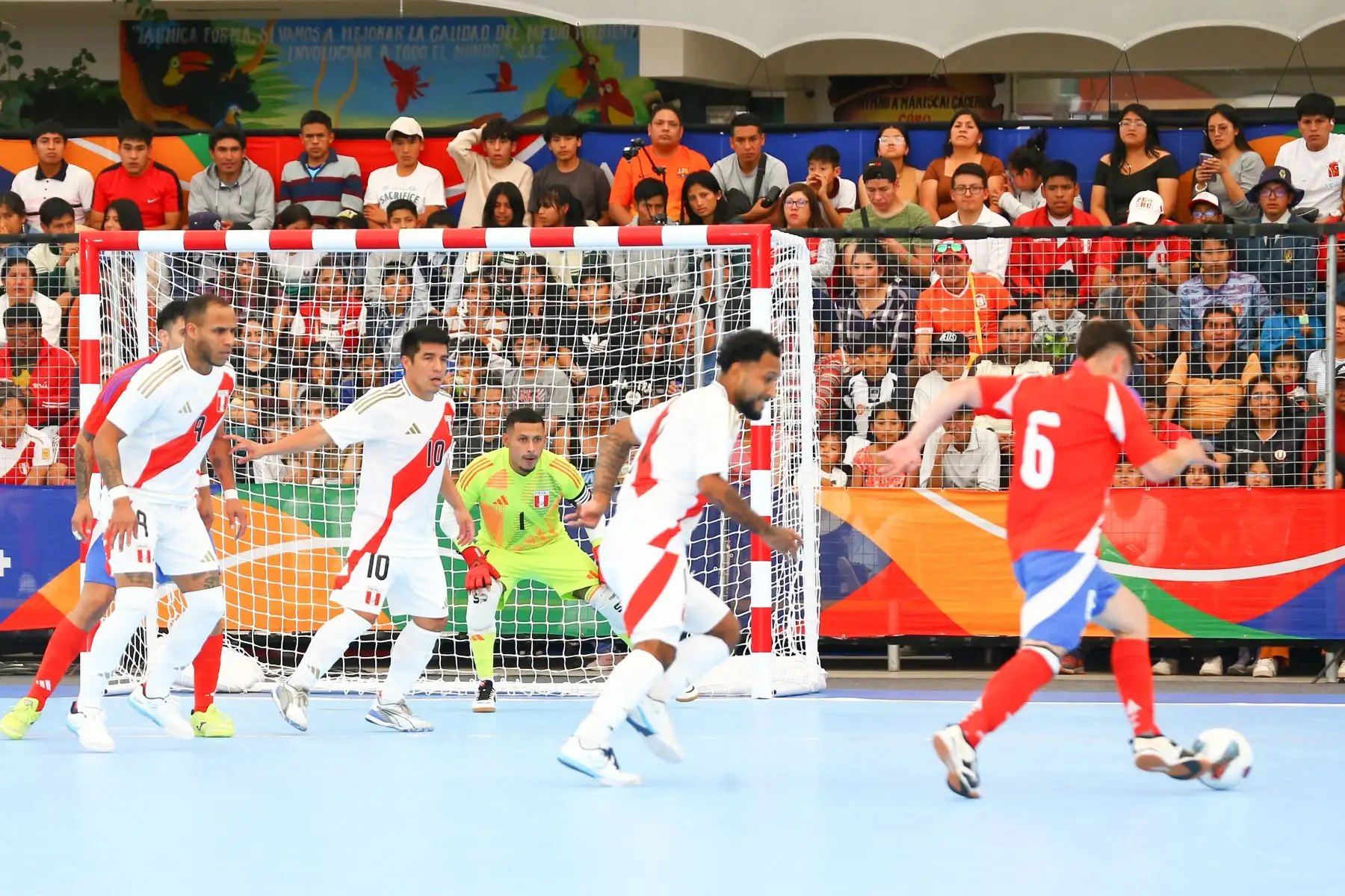 La Selección Peruana de Futsal golea 6 a 0  a Chile en los Juegos Bolivarianos Ayacucho 2024. Foto: Eddy Ramos